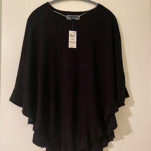 Karen Scott Luxsfot Poncho s/m black